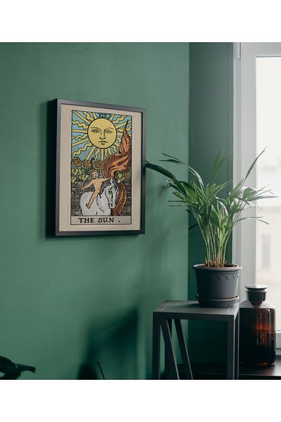 Arthopia The Sun Sun 2 Tarot Card Pinterest Αφίσα με κορνίζα Υψηλής ποιότητας διακοσμητικό σχέδιο ζωγραφικής