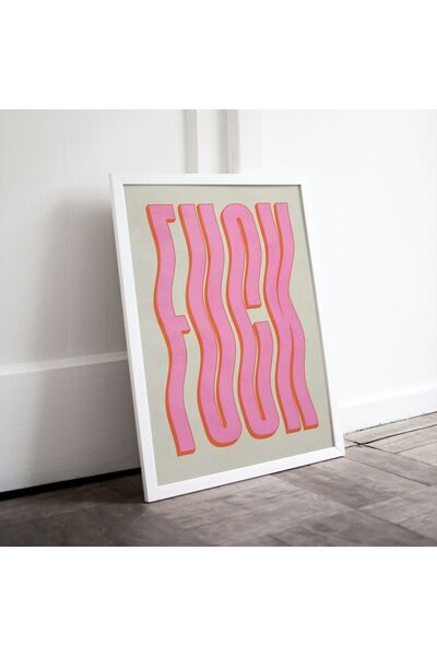 Arthopia Poster Pinterest cu design roz pastel, înrămat, de înaltă calitate, ...
