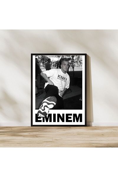 Arthopia Εικονική αφίσα Eminem με κορνίζα υψηλής ποιότητας σχεδίασης