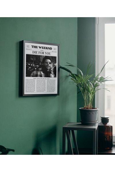 Arthopia The Weekend Die For You Magazine Pinterest Πίνακας σχεδίασης διακόσμησης υψηλής ποιότητας με πλαίσιο αφίσας
