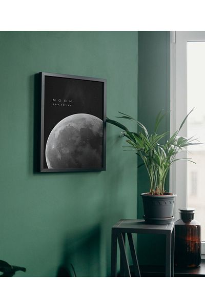 Arthopia Moon Moon Planets Space Pinterest Αφίσα με κορνίζα Υψηλής ποιότητας διακοσμητικό σχέδιο ζωγραφικής