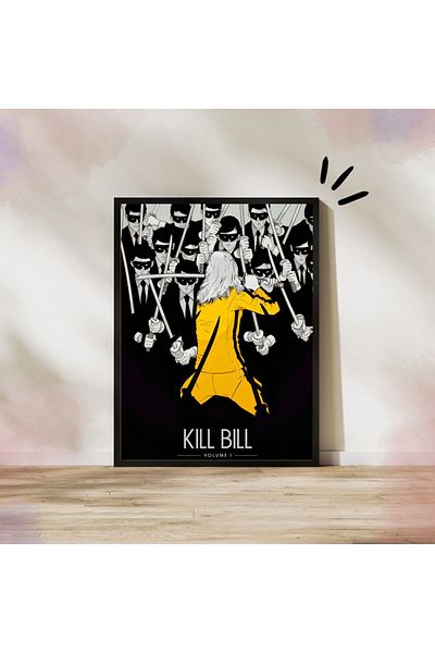Arthopia Kill Bill Volume 1 Δώρο Διακοσμητικό Σχέδιο Ζωγραφική με κορνίζα