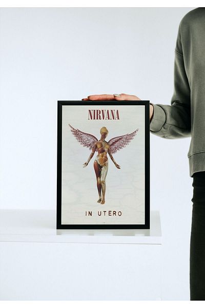 Arthopia Nirvana in Utero Pinterest Αφίσα με κορνίζα Υψηλής ποιότητας διακοσμητικό σχέδιο ζωγραφικής