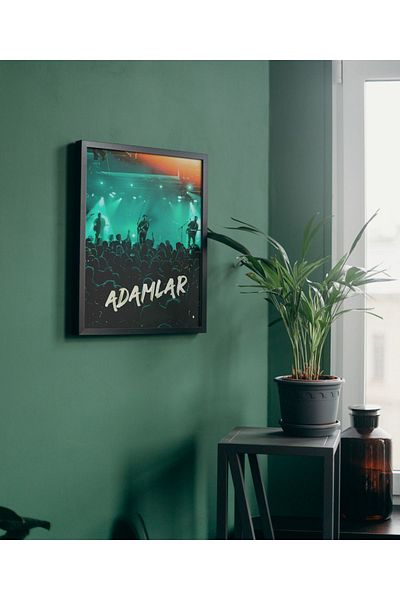 Arthopia Αφίσα συναυλίας για άνδρες Τουρκική ροκ Pinterest Πλαίσιο αφίσας Υψηλής ποιότητας ζωγραφική σχεδίου