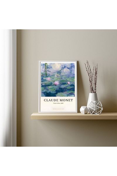 Arthopia Claude Monet Διακοσμητικός Πίνακας Αφίσας Υψηλής Ποιότητας Σχεδιασμού με κορνίζα