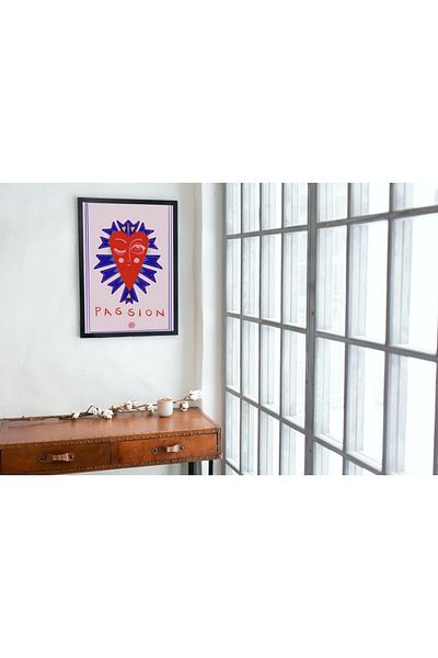 Arthopia Passion Passion Set Δώρο Αφίσα Πλαίσιο Καλλιτεχνική Ζωγραφική