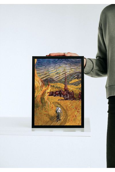 Arthopia Van Gogh The Crows in the Field Pinterest Αφίσα με κορνίζα Υψηλής ποιότητας διακοσμητικό σχέδιο ζωγραφικής