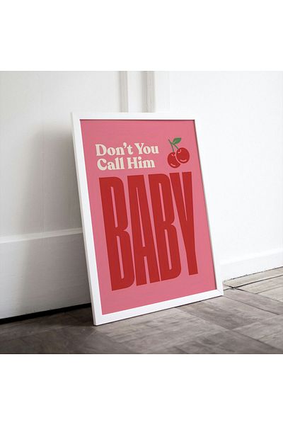 Arthopia Μην τον ονομάζετε Baby Pinterest Πίνακας σχεδίασης διακόσμησης υψηλής ποιότητας με πλαίσιο