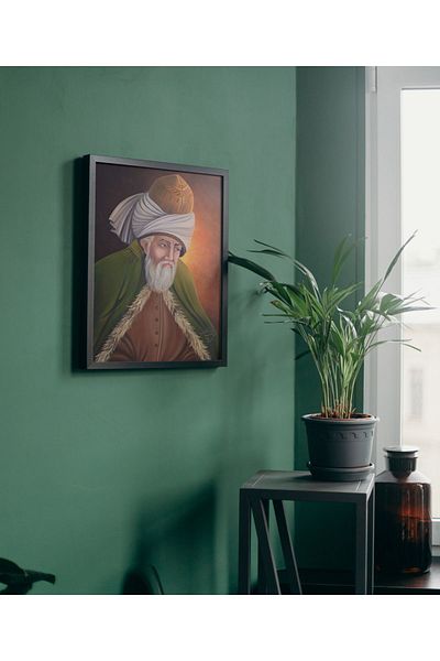 Arthopia Διακοσμητική αφίσα Mevlana Hazretleri με κορνίζα υψηλής ποιότητας σχεδίασης