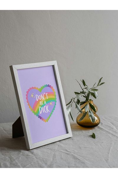 Arthopia Rainbow Pinterest Αφίσα με κορνίζα Υψηλής ποιότητας διακοσμητικό σχέδιο ζωγραφικής