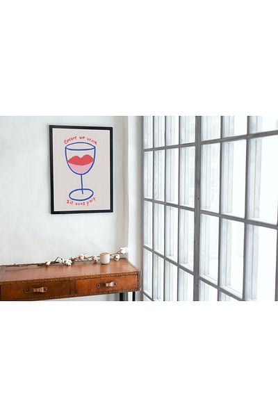 Arthopia Encore Un Verre Ένα άλλο ποτό Παρακαλώ Pinterest Πίνακας διακόσμησης υψηλής ποιότητας με πλαίσιο αφίσας