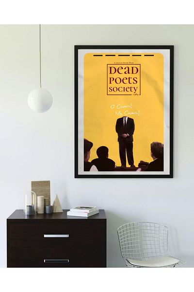 Arthopia Αφίσα ταινίας της Dead Poets Society Αφίσα δώρου Pinterest Πίνακας καλλιτεχνικού σχεδιασμού με κορνίζα