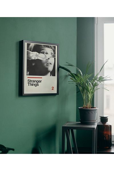 Arthopia Stranger Things Season 2 Αφίσα της τηλεοπτικής σειράς Pinterest Αφίσα με κορνίζα Υψηλής ποιότητας διακοσμητικό σχέδιο ζωγραφικής