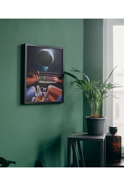 Arthopia Feelings Space Uranus Pinterest Αφίσα με κορνίζα Υψηλής ποιότητας διακοσμητικό σχέδιο ζωγραφικής