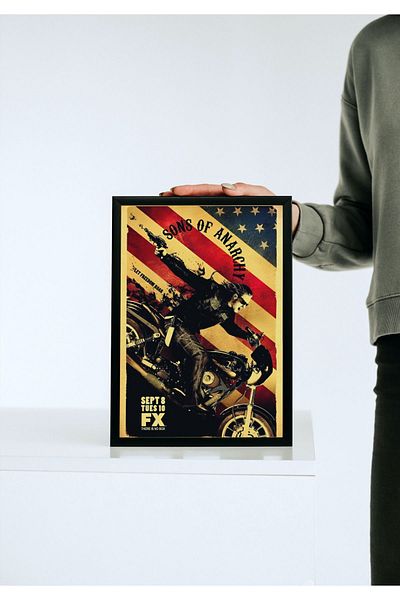 Arthopia Αφίσα της τηλεοπτικής σειράς Sons Of Anarchy με πλαίσιο υψηλής ποιότητας σχεδίου