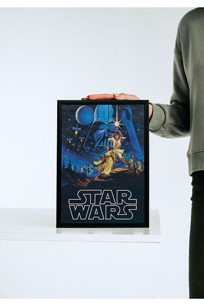 Arthopia Διακόσμηση ταινίας Star Wars με κορνίζα με σχέδιο αφίσας
