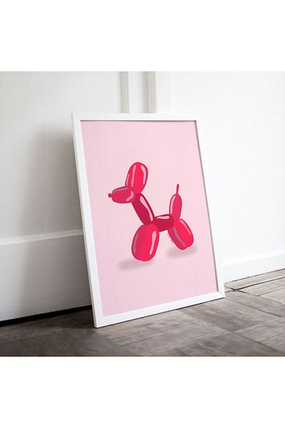 Arthopia Bubble Dog Animals Pinterest Αφίσα με κορνίζα Υψηλής ποιότητας διακοσμητικό σχέδιο ζωγραφικής