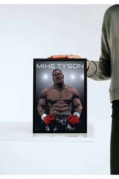 Arthopia Μποξ Mike Tyson με κορνίζα υψηλής ποιότητας σχεδίασης