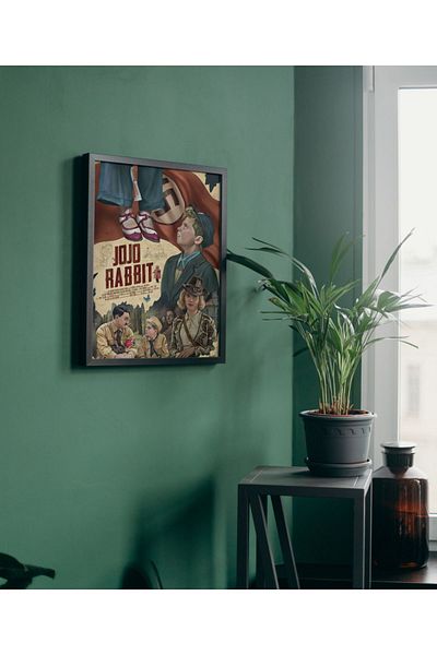 Arthopia Jojo Rabbit Pinterest Αφίσα με κορνίζα Δώρο Διακόσμηση Σχέδιο Ζωγραφική