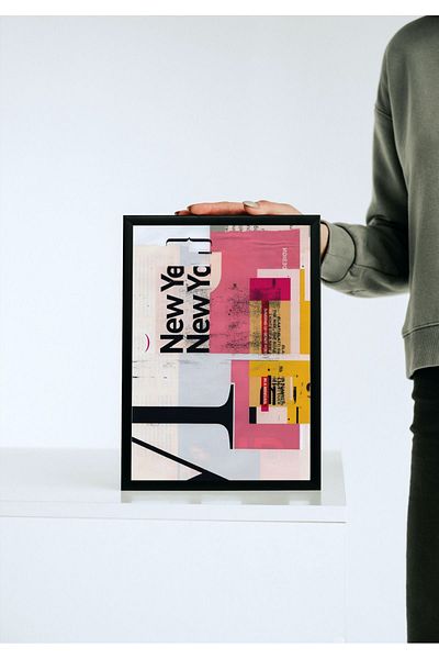 Arthopia Newspaper Abstract Art Nyc Girls Pinterest Αφίσα με κορνίζα Υψηλής ποιότητας διακοσμητικό σχέδιο ζωγραφικής