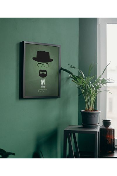 Arthopia Vintage Pinterest Walter White Πίνακας υψηλής ποιότητας σχεδίου με κορνίζα αφίσας