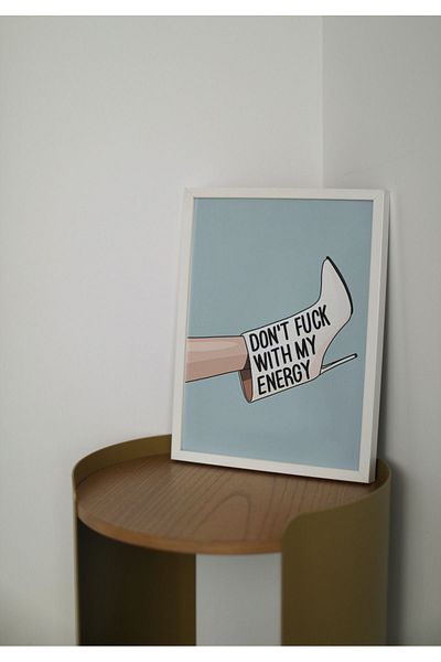 Arthopia Don't With My Energy Pinterest Πίνακας σχεδίασης δώρου με πλαίσιο