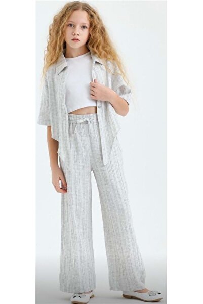 Çikoby Gray Girl's 3-Piece Set Dut