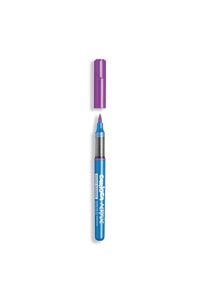 CARIOCA Acrylic Paint Marker Water-Based Brush Tip Can Paint All Surfaces of 18Pcs
