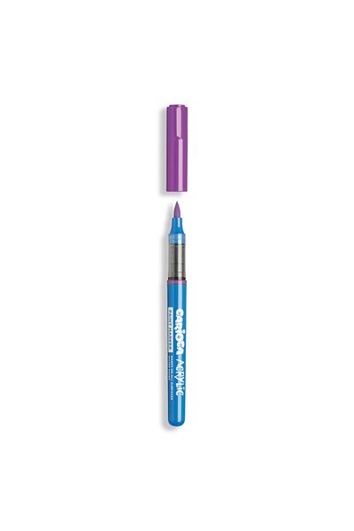 CARIOCA Acrylic Paint Marker Water-Based Brush Tip 5Pcs Can Paint All Surfaces