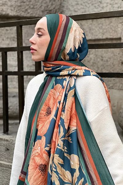 Tesettür Diyarı Margarite Pattern Bamboo Shawl