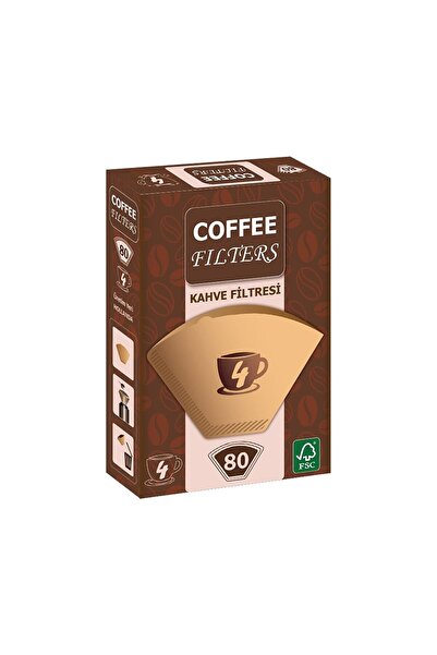 Melito فلتر قهوة غاطس رقم 4 - 80 قطعة (بني)