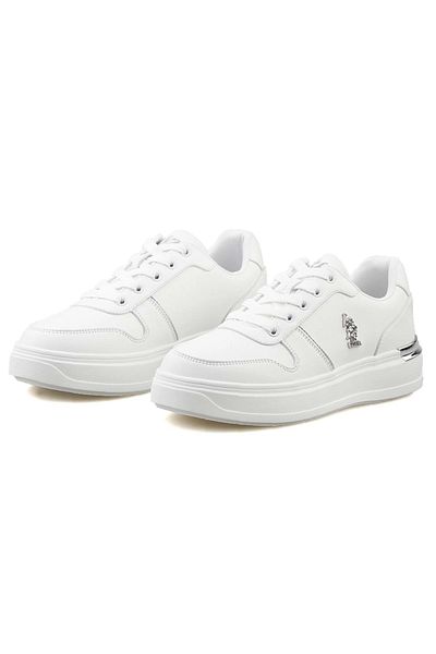U.S. Polo Assn. Unisex White Alka Sneaker - Sports Shoes