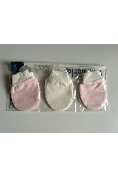 Miniworld Newborn Baby Girl Gloves Powder Color 3-Piece
