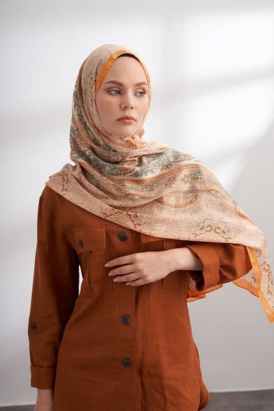 ARMANDA Ethnic Fual Nuit Pattern Shawl 4463-68