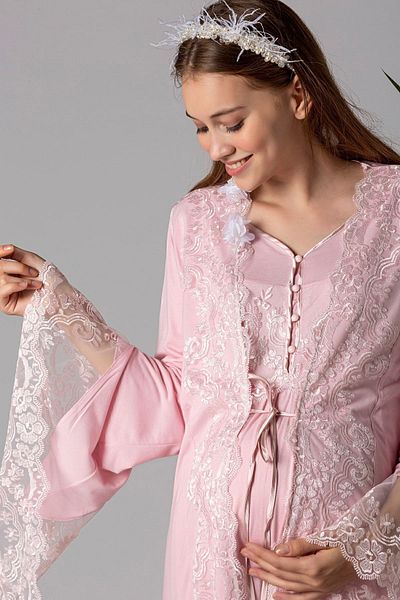 Effortt الأميرة نموذج مسحوق ثوب النوم الأمومة
