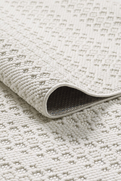 vinosahome Yumuşak Bukleli Krem Halı Salon Mutfak Yolluk Antre Balkon Oturma Çocuk Yatak Odası Halısı Kilim