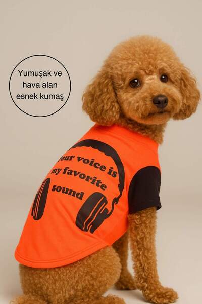 salya store Favorite Sound T-shirt - 100% Cotton, Dog Summer Pattern