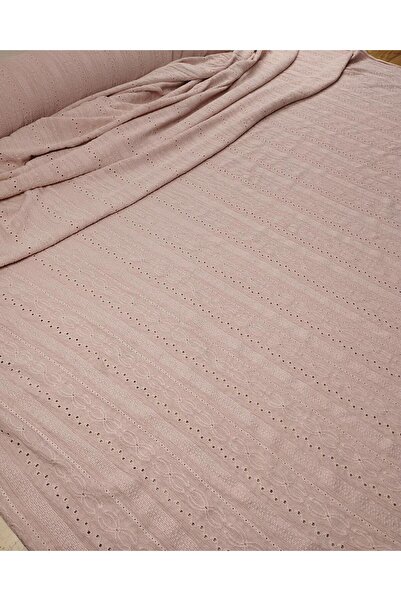 Kumaş Parça Fisto Jarse Roz Cenușiu Înălțime: 160 cm