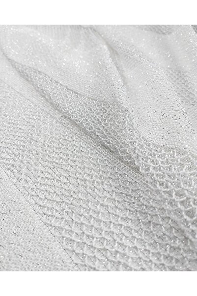 Kumaş Parça عرض محبوك رقيق أبيض 180 سم