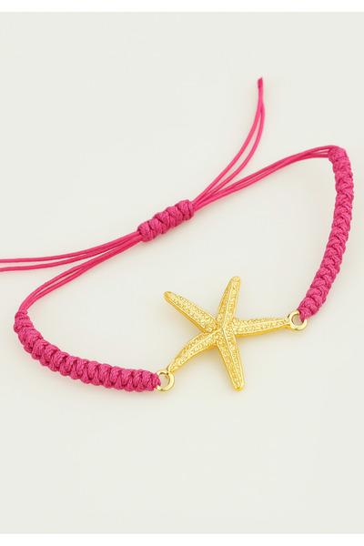 TAYEM مجموعة أساور مضفرة من مكرامية نجم البحر، سوار هدية