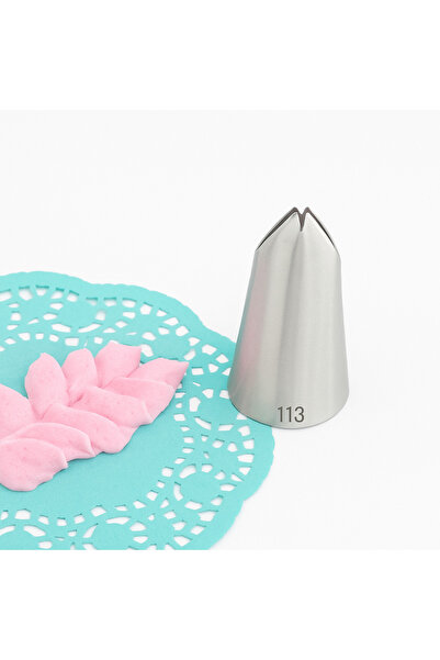 Kitchenify طرف كيس الكريمة المضغوط، 113، مقاس متوسط ​​من الفولاذ المقاوم للصدأ، حساس الكريمة، طرف كيس الشانتي،