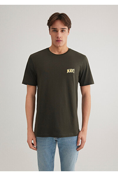 Mavi Logo Baskılı Yeşil Tişört Regular Fit / Normal Kesim 0611714-71587