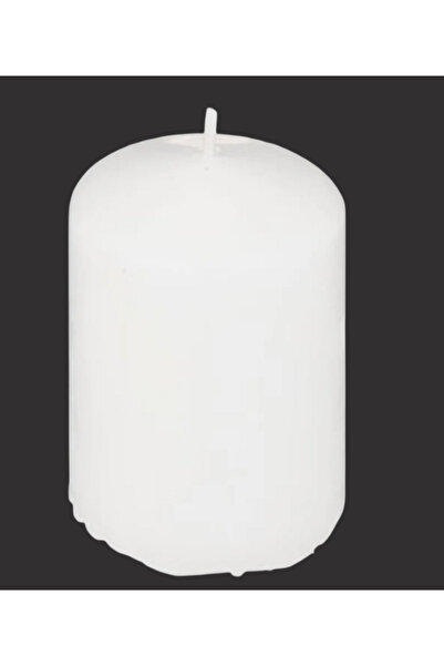 Atmosphera مجموعة شموع نذرية دائرية طويلة الأمد من 3 قطع، بيضاء، 5 × 7.5 سم