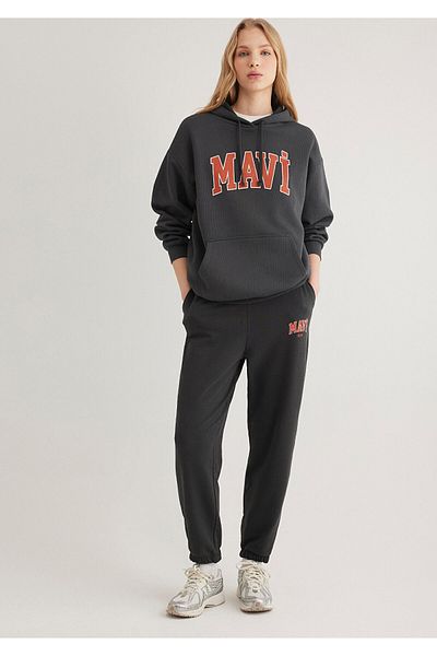 Mavi AnthracitE logo PrintEd SwEatpants - 1010757 -80106