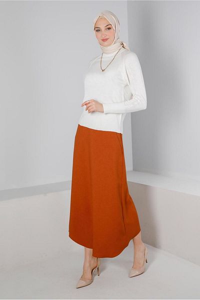 Alvina 60339 Model Pocketed Flounce Skirt