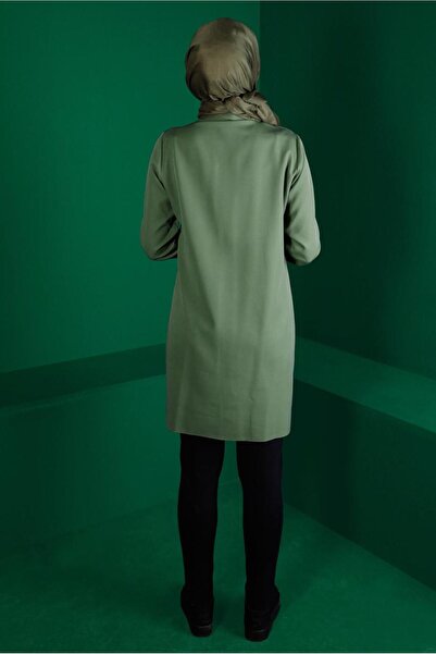 Alvina Buttoned Tunic with Hawkbeak Pattern Detail 43288