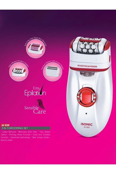 iSonic IH909 3 in 1 Grooming Set - White