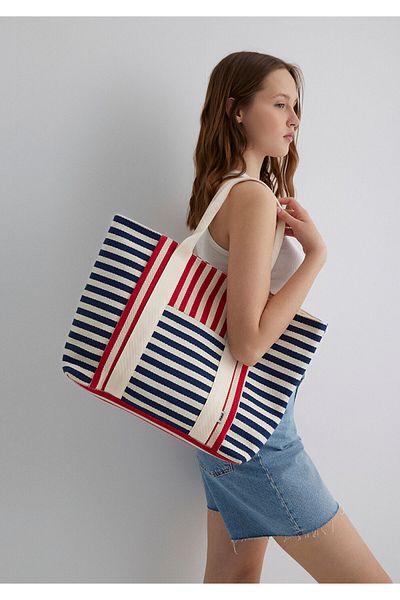 Mavi Strandtasche - Gestreift, Modell1911553-83077