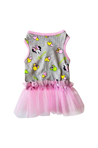 DOGİ&DOG Küçük Irk Pink Mini Köpek Elbisesi Köpek Kıyafeti (1-10KG)