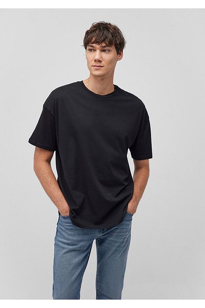 Mavi 2dílná oversize černá základní sada triček oversize / široký střih0612162-900